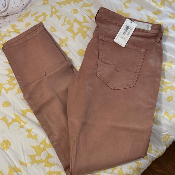 AG Adriano Goldschmied Women's Skinny Jeans in Soft Mauve